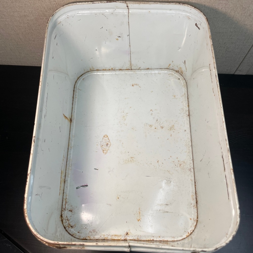 Vintage Chein Co Metal Bread Box Floral Motif Made in USA 1970's - Picture 12 of 14
